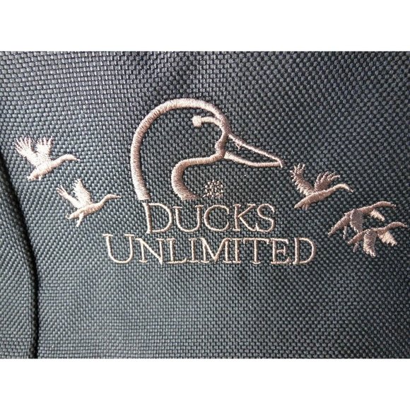 Padded Brown field bag Ducks unlimited with Dividers and Shoulder Strap - Picture 2 of 8
